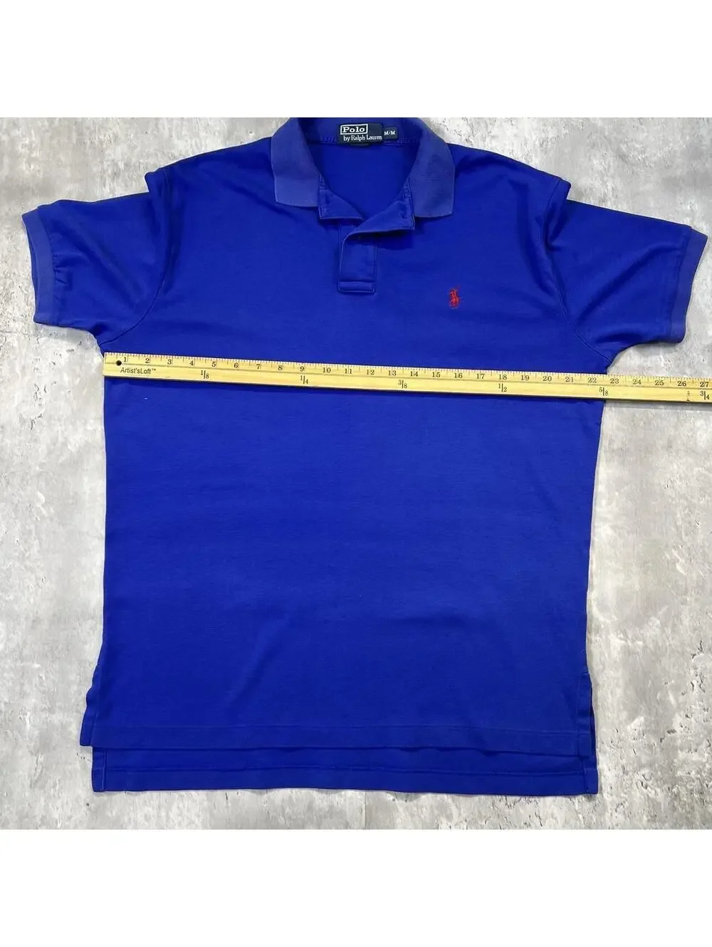Vintage Polo Ralph Lauren Polo Shirt Blue Red Pony